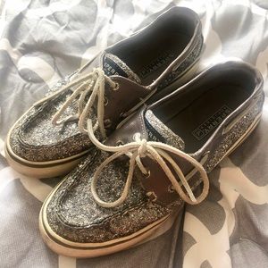 Sperry Topsider glitter shoe